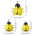 thumbnail image 2 of unbranded 4Ud De Pared Abejas De Metal En Colores Variados Para Interior Y Exterior Con, 2 of 8