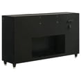 thumbnail image 6 of Coaster Lorient 8-Drawer Velvet Upholstered LED Flame Box Dresser in Black, 6 of 14
