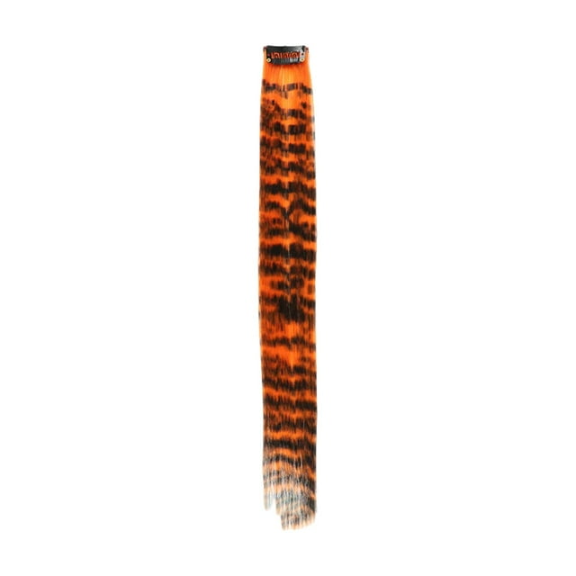 Openpig One Card Seamless Hair Extensions Leopard Print Colored Hair Extensions Highlight Hanging Ear Colored Wig Extensions