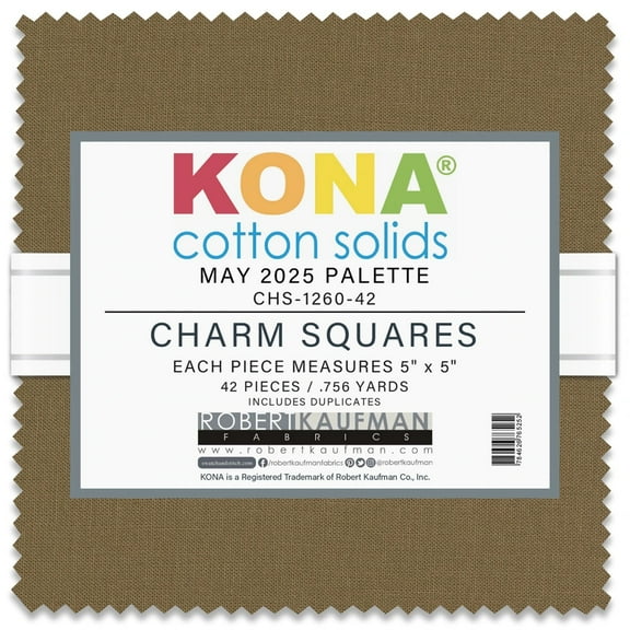 May 2025 Palette 5in Squares Kona Cotton 42pcs/bundle