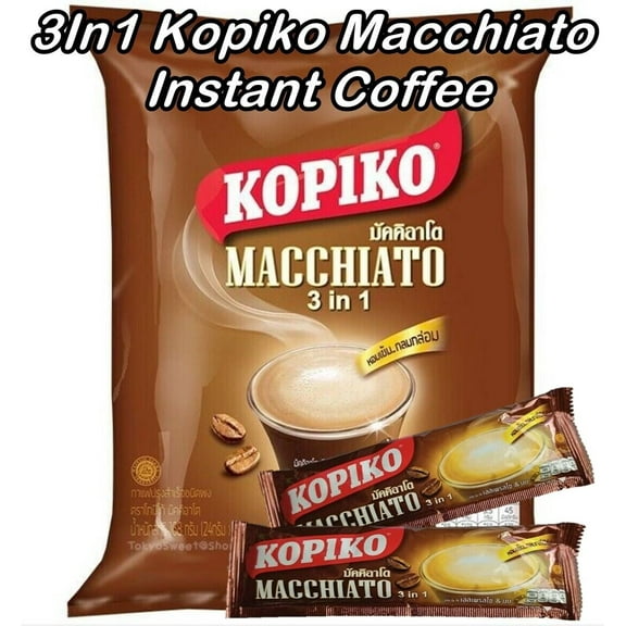 Kopiko Instant 3in1 Macchiato Coffee - 20 Packets/Bag