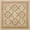 Pink/Cream, variant on Aubusson Weave  8 x 8 ft. Gueret Flat Woven Square Area Rug - Pink & Brown