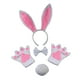 thumbnail image 2 of Conjunto de 4 piezas de disfraz de conejito, tocado, Halloween, cosplay, moda para niños y adultos, 2 of 9