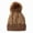Coffee, variant on CC Quilted Pom Beanie