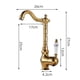 thumbnail image 2 of Grifo de lavabo retro, grifo mezclador antiguo, grifo mezclador para lavabo, grifo mezclador para fregadero, grifo de baño alto de un solo orificio, 2 of 7