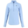 thumbnail image 2 of Women's Cutter & Buck  Powder Blue Jacksonville Jaguars Peshastin Eco Fleece Recycled Half-Zip Top, 2 of 3