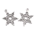 thumbnail image 2 of 50 Uds. Colgante de de nieve tibetano colgantes DIY joyería Makings Navidad Hugo Encantos de plata tibetanos, 2 of 7