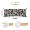 thumbnail image 3 of Lsque Bright Insects Body Pillow Case Cover,Ultra-Soft Microfiber Bed Pillow Cases 20x54 inches,Elegant Bedding,Breathable Durable Pillow Cover with Envelope Closure, 3 of 8