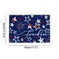thumbnail image 3 of DefiDgd 18x12inch USA Anniversary Patriotic Placema,Red Blue and White Heat Insulation for 4th Of July Party Dinner Banquet Tabletop Home Decoration Supplies(J), 3 of 6