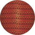 thumbnail image 1 of Ahgly Company Machine Washable Indoor Round Transitional Mahogany Brown Area Rugs, 5' Round, 1 of 7