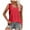 Red, variant on ABATAB Summer Tops for Women Sleeveless Eyelet Shirts Scoop Neck Cute Plain Summer Casual Loose Fit Tops