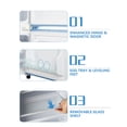 thumbnail image 2 of Krib BlingMini Refrigerator with Removable Shelf and Manual Blue, 45 lbs, 2 of 8