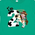 thumbnail image 4 of Inktastic I'm Two-cowgirl Riding Horse Birthday Girls Toddler T-Shirt, 4 of 5