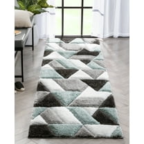 Well Woven San Francisco Holland Modern Geometric Striped Light Blue 2'7" x 9'10" Runner Rug