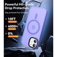 thumbnail image 3 of Entronix Magnetic Hybrid Phone Case Designed For iPhone XR Shockproof Heavy Duty Dual-Layered Cover, Purple, 3 of 6