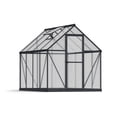 thumbnail image 3 of Palram - Canopia Mythos 6' x 8' Polycarbonate/Aluminum Walk-In Greenhouse – Gray - with Roof Vent, 3 of 13