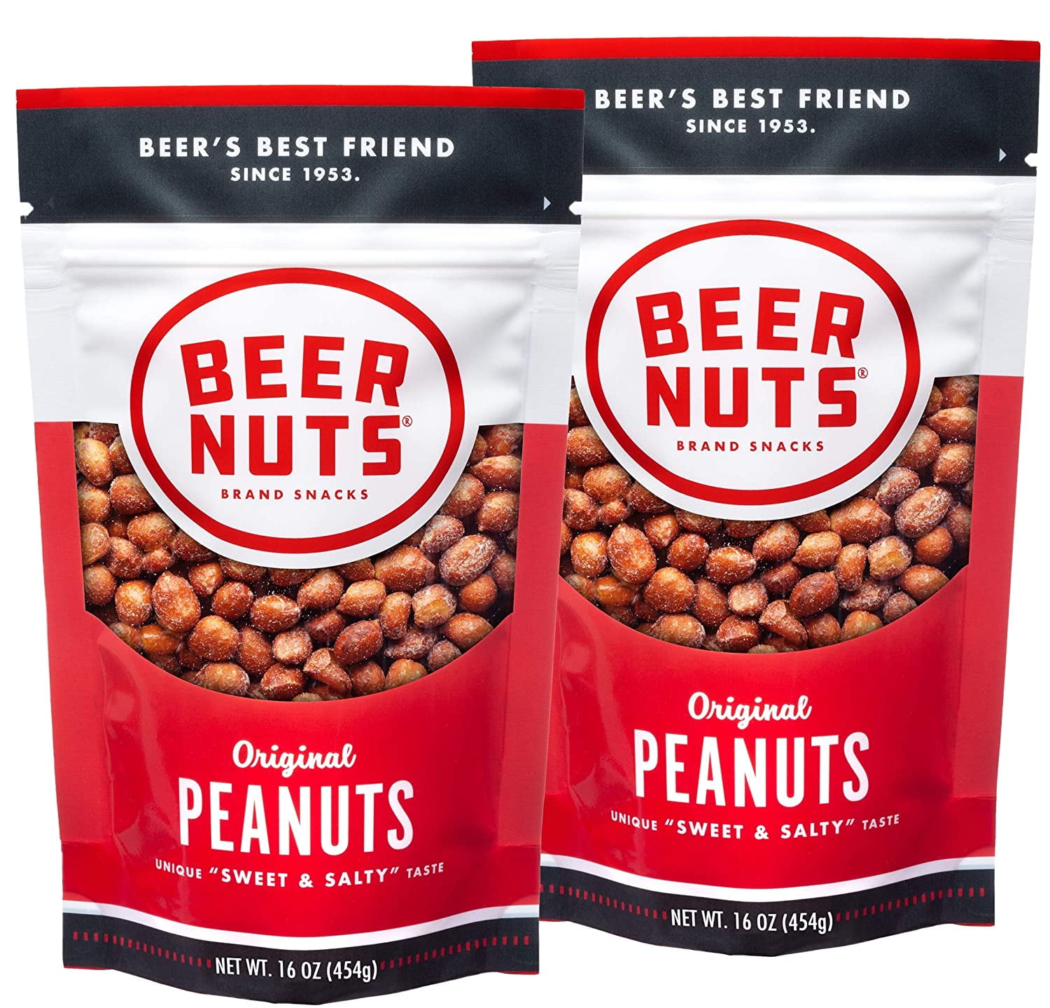 BEER NUTS 16 oz. Bag | Original Peanuts (PACK OF 2) - Walmart.com