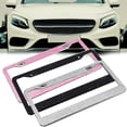 thumbnail image 1 of Flmtop Stylish Bling Rhinestones American Car Vehicle Rear License Plate Metal Frame, 1 of 5