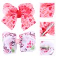 thumbnail image 4 of 2Pcs Hair Bows Clips Simple Girls Printed Pattern Chic Bowknot Barrettes, 4 of 8