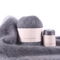 thumbnail image 1 of Naiovety Juego de ovillos de lana antibolitas de 50g y 20g, bufandas de invierno, Kit de hilo de ganchillo tejido a mano, suéter para bebé, Artesanía Cian Gris, 1 of 6