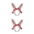 thumbnail image 2 of Maytalsory Comfortable Hairband For Girls Hair Accessories Collection Durable Bunny Ears Red+White 2Set, 2 of 6