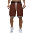 thumbnail image 2 of lmcalzta Plus Size Basketball Shorts for Men Stretch Lightweight Breathable Gym Shorts Drawstring Athletic Shorts, 2 of 4