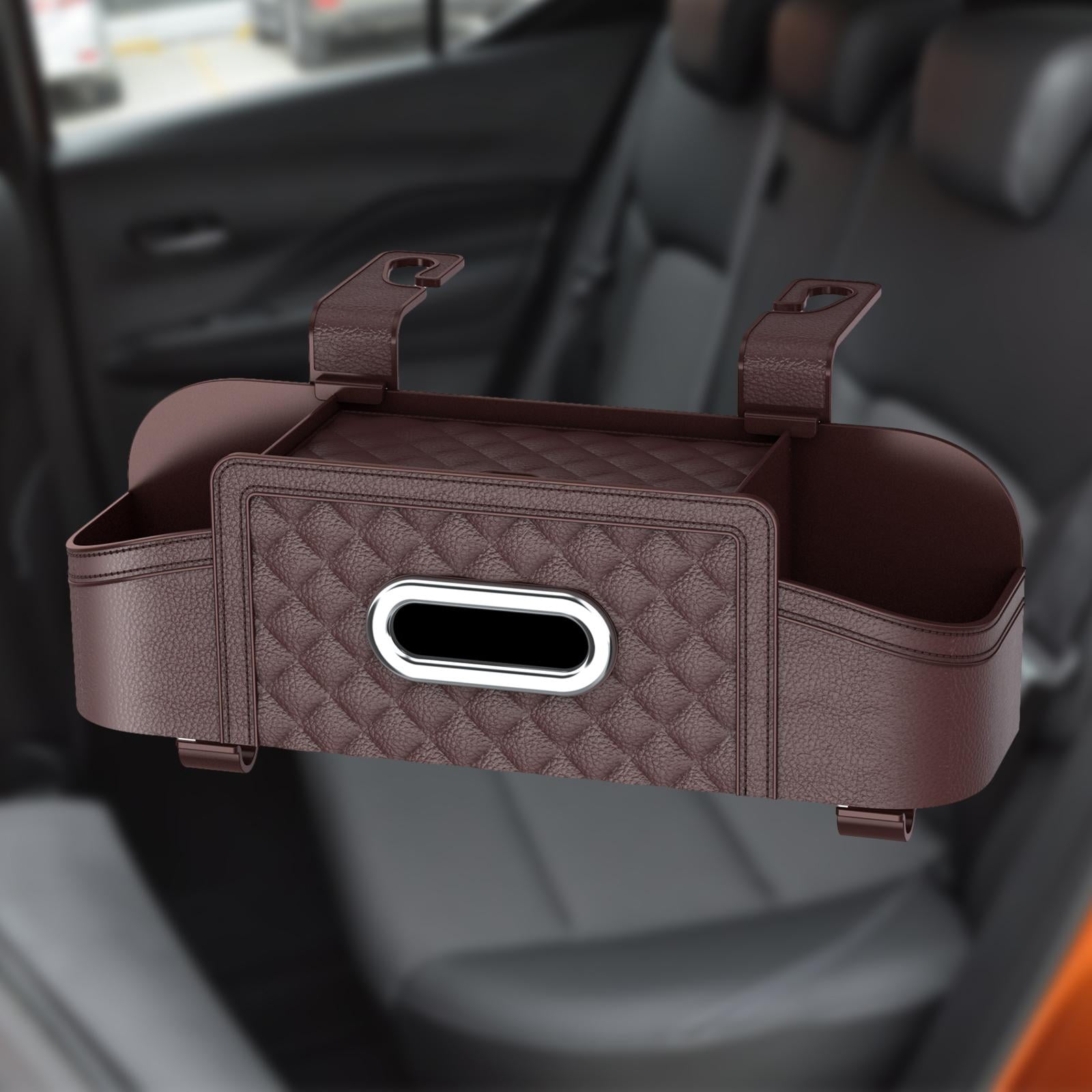 Baoblaze Car Backseat Organizer Storage Box Auto Interior Decoration Drink Cup Holder Dark Khaki