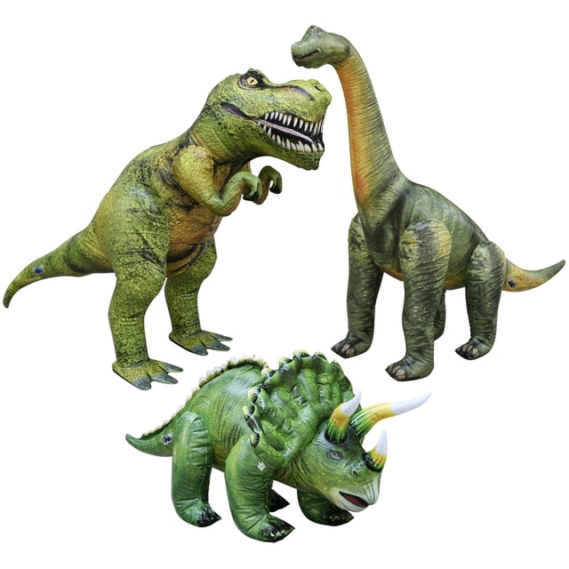 Juguete inflable para dinosaurios Jet Creations T-Rex Brachiosaurus Triceratops