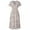White, variant on Bohemian Wrap Dress Womens Printing Sexy Hip Wrap V-Neck Beach Skirt Short Sleeved Bohemian Dress