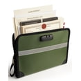thumbnail image 1 of Fireproof Document Bag with Lock and Zipper &acirc; Water-Resistant Money Pouch with Reflective Strip, Wide Opening, Large Capacity (1.57" x 13.78" x, 1 of 8