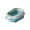 Blue, variant on Half Enclosed Large Cat Litter Box, Top Entry Cat Litter Box, High Sides Odor Control Covered Cat Litter Pan with Cat Scooper, Detachable Easy Clean, Cat Necessities 16.93x11.42x2.36 Inch (Pink)