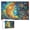 500 PCS, variant on Jigsaw Puzzle 500 Pieces for Adults, Moon Blue Lady Face Art Flowers Theme, Letters on Back Design, Hard Impossible Difficult Challenging Family Puzzle, 15"x20.5"
