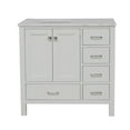 thumbnail image 2 of Horizon 36" Bathroom Vanity with White Cabinet and Engineered Carrara Top, 2 of 5