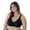 Black, variant on Women's Bestform 5006825 Unlined Wireless Cotton Bra with Seamed Cups (White 42C)