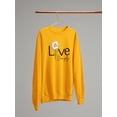 thumbnail image 3 of Live Simply Daisy Sweatshirt Women -Image by Shutterstock, Female XX-Large, 3 of 4