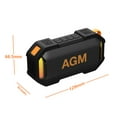 thumbnail image 5 of AGM MagRock IP67 Waterproof Shockproof Bluetooth Speaker with Powerful Stereo Sound, RGB Lights, Magnetic Base, and 8.5-Hour Playtime for Outdoor, Travel & Party Use, 5 of 10