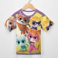thumbnail image 3 of Super Kitties Kid Shirts Unisex Casual Tops 3D Print Graphic Tees Short Sleeve T Shirts for Boys Girls 130CM, 3 of 8