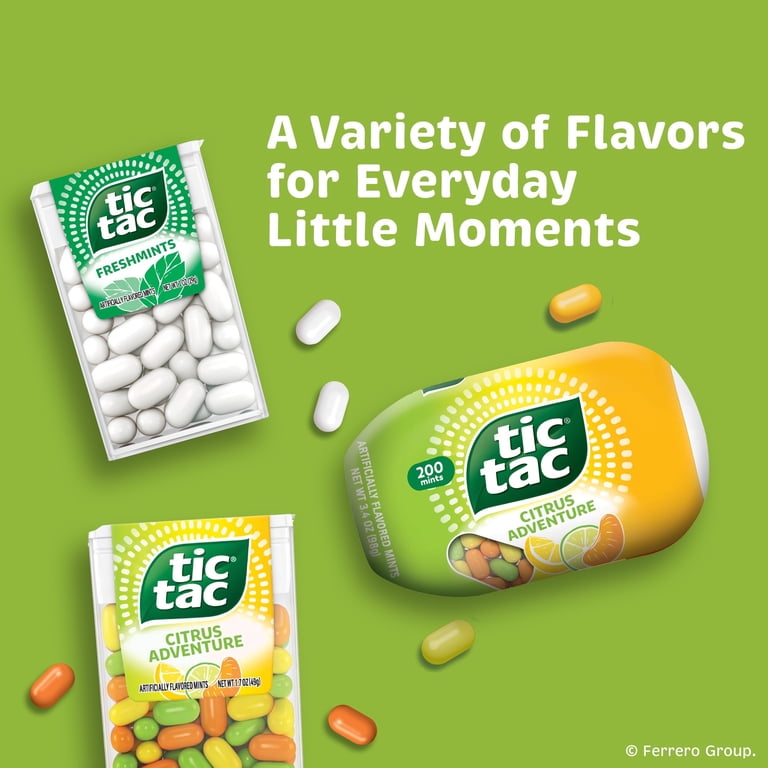Tic Tac, Mints, Citrus Adventure 12 Pack, 1.7 oz Each - Walmart.com