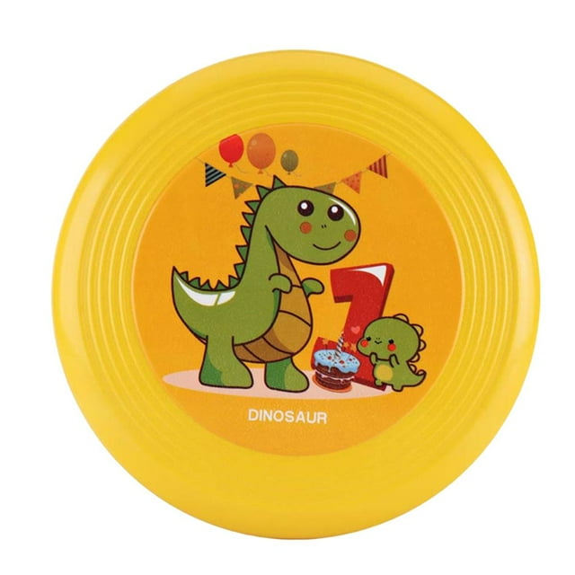 Platillo volador para niños, juguete para lanzar al aire libre para deportes al aire libre. Dinosaurio