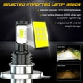 thumbnail image 3 of H4 LED Headlight High/Low Beam 9003/H4/HB2 LED Bulbs Xenon 6000K White Pack of 2, 3 of 9