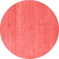 thumbnail image 1 of Ahgly Company Indoor Round Abstract Red Modern Area Rugs, 3' Round, 1 of 4