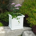 thumbnail image 2 of Mayne Nantucket 16in x 16in Square Planter - Espresso, 2 of 5