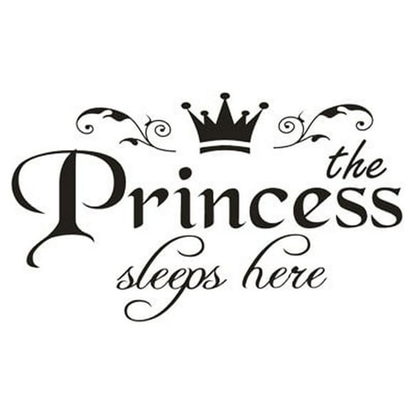 Dvkptbk Wall Sticker Princess Home Decor Wall Sticker Decal Bedroom Door Vinyl Art Mural Home Decor