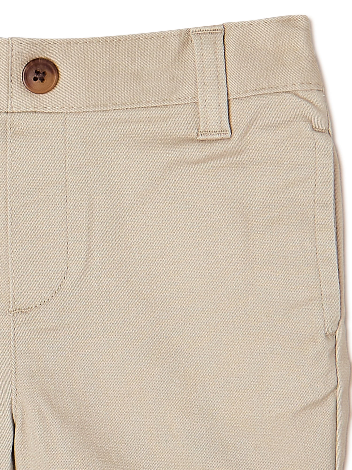 Wonder Nation Toddler Boys School Uniform Flat Front Shorts, Sizes 2T-5T