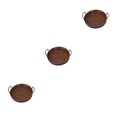 thumbnail image 1 of Wosthever Bandeja tejida Bandejas de almacenamiento de fruta ligero Cesta de almacenamiento retro portátil Sala de estar Goma de flores Type1 NO1, 1 of 6