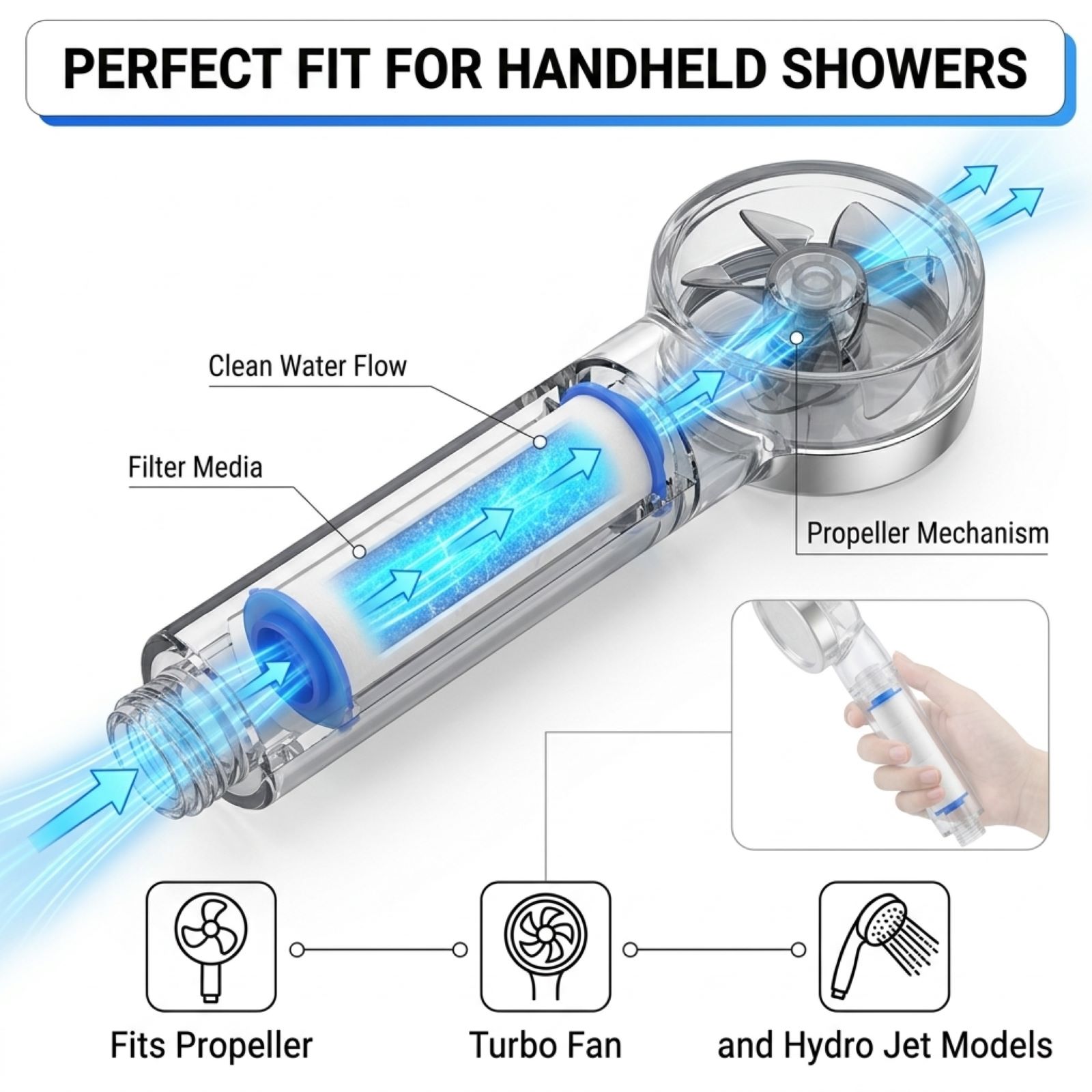 Wakehye 20-Pack Shower Filter Cartridge Replacements photo 3
