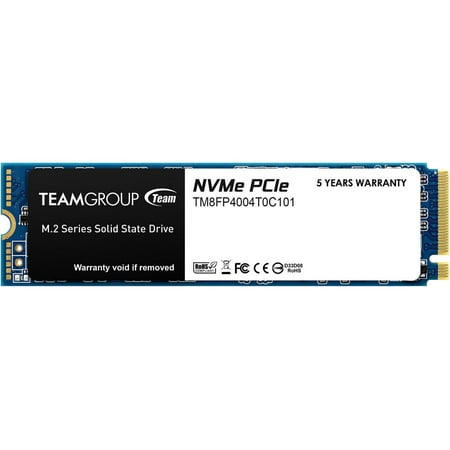 Team Group MP34 M.2 2280 4TB PCIe 3.0 x4 with NVMe 1.3 3D NAND Internal Solid State Drive (SSD) TM8FP4004T0C101