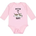 thumbnail image 3 of Inktastic Pittie Life is Ruff Spotted Pit Bull Boys or Girls Long Sleeve Baby Bodysuit, 3 of 5