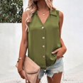 thumbnail image 4 of Women Sleeveless Tops for Work, Womens T Shirts Casual V Neck Womens Sports Tops Xl Womens Tops Dressy Casual Short Sleeve Zipper My Orders Placed By Me my orders, 4 of 6