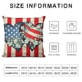 thumbnail image 5 of Heduofu colorlife Stripes Love Hearts Throw Pillow Cover Buffalo Plaid Eucalyptus Leaves Independence Memorial Day Patriotic Decoration for Sofa Couch White, 5 of 5
